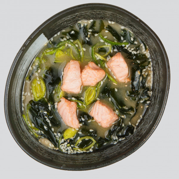 Мисо суп с лососем - 1